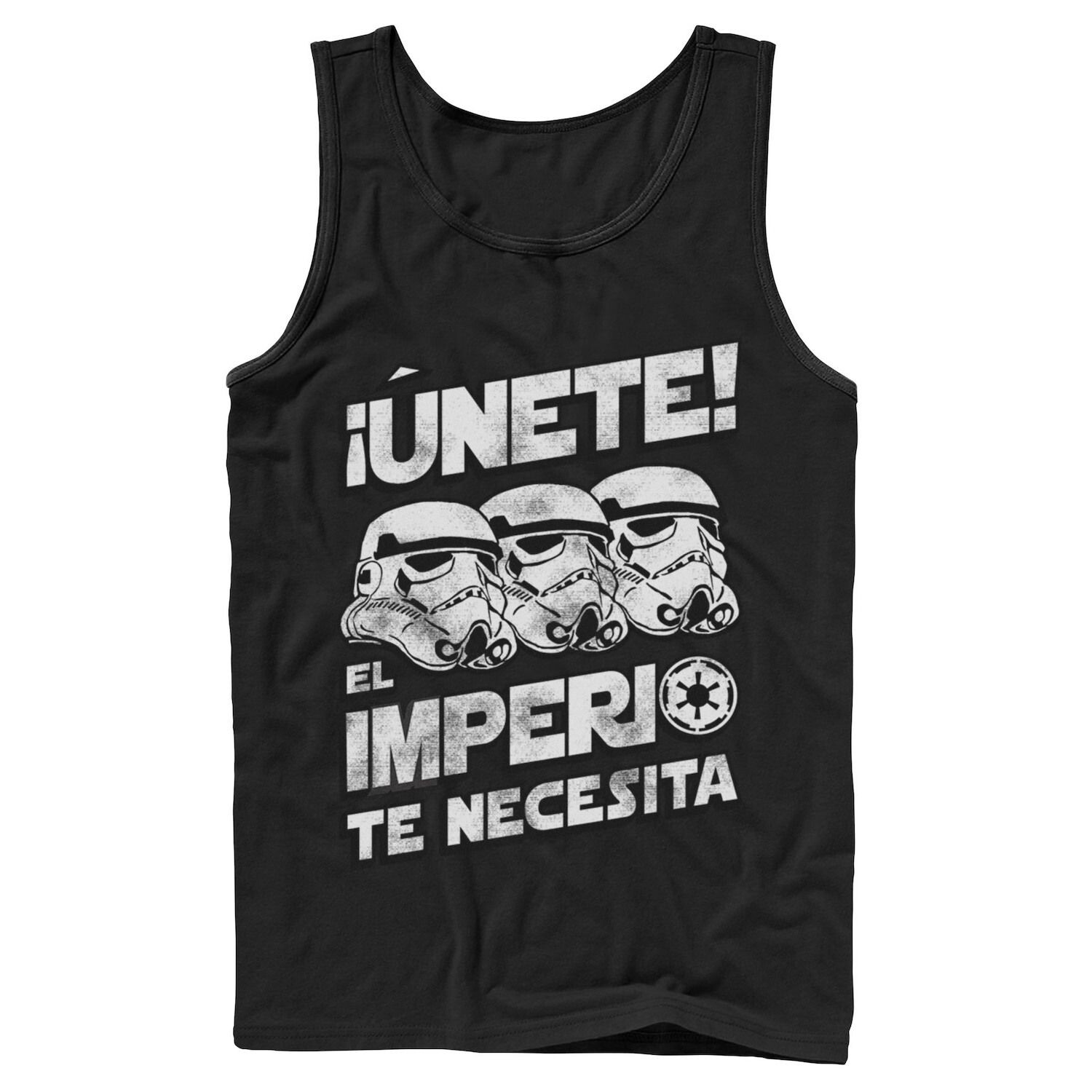 Мужская майка с выцветшим портретом «Звездные войны» Unete El Imperio Te Necesita Stormtrooper Licensed Character