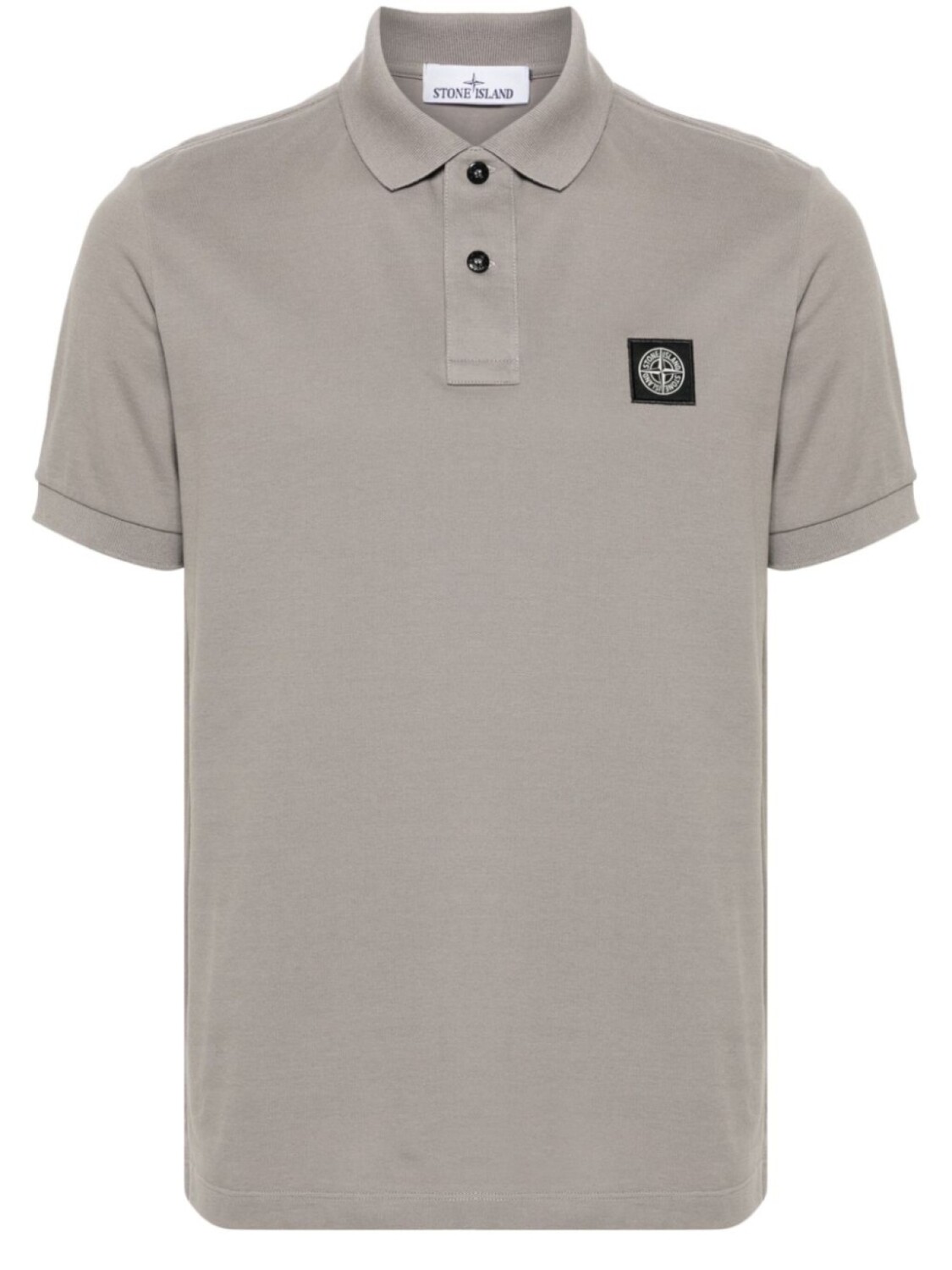 

Stone Island рубашка поло с нашивкой Compass, серый