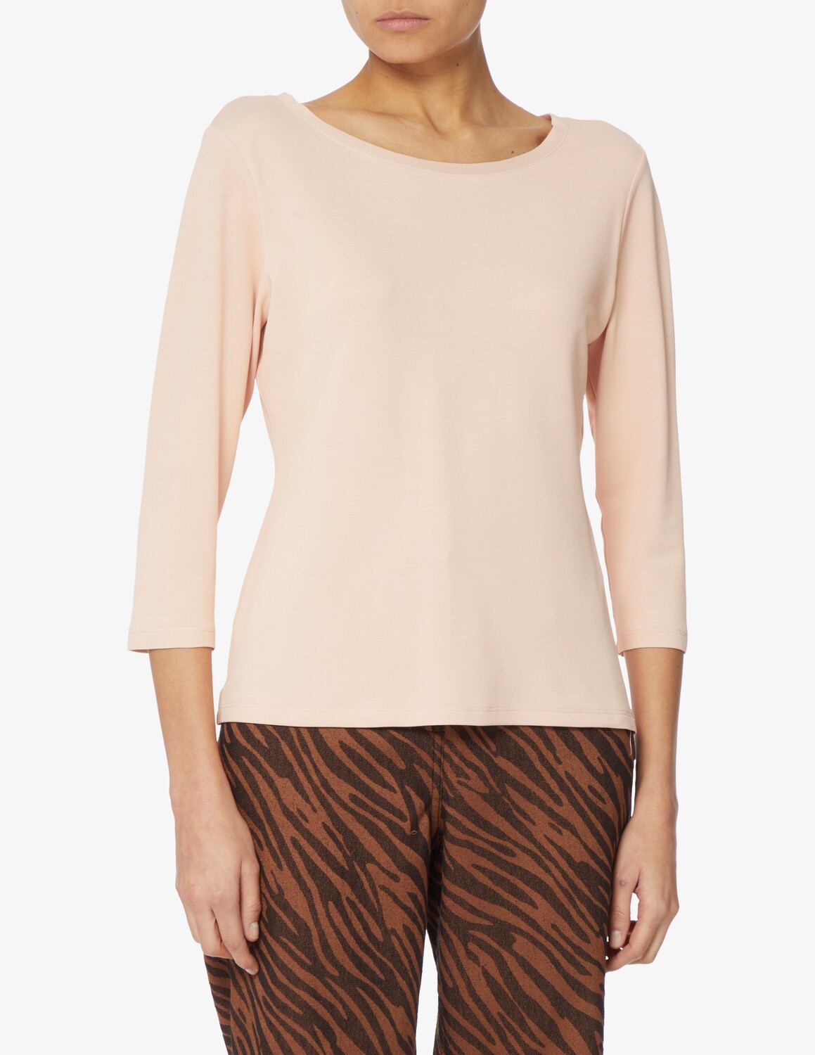 

Топ с круглым вырезом и рукавами 3/4 Elizabeth Ascot, коричневый