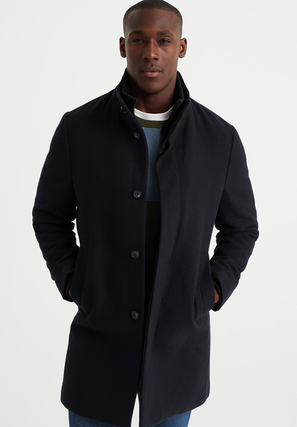 

Классическое пальто WE Fashion, синее