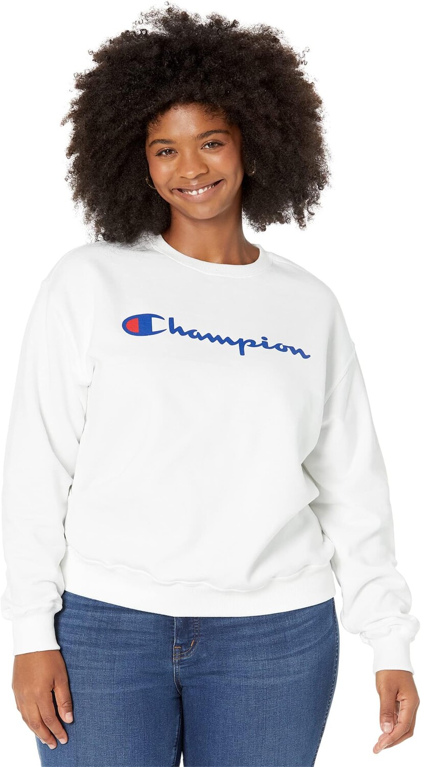 

Толстовка Champion Plus Powerblend Crew, цвет White 4