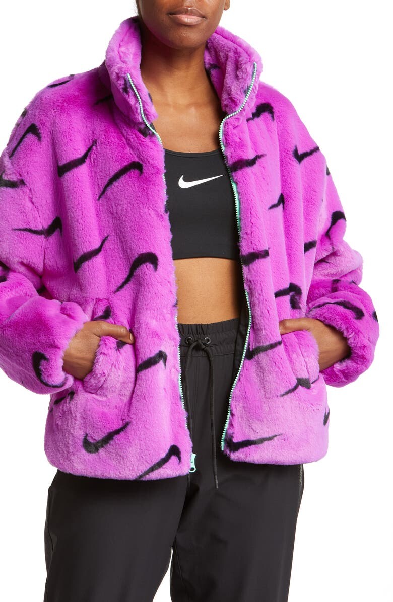 

Куртка из искусственного меха с логотипом Sportswear NIKE