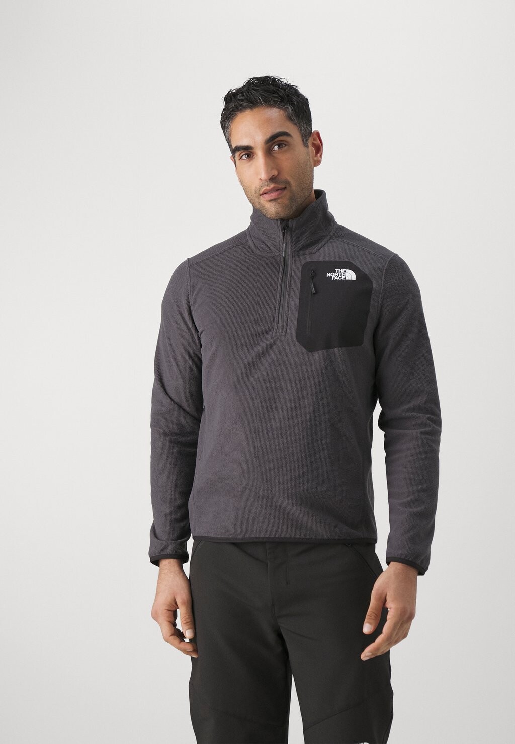 

Флисовый пуловер EXPERIT 1/4 ZIP GRID The North Face, цвет asphalt grey/black