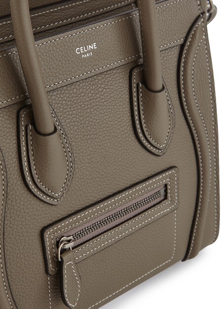 

Сумка для багажа Nano из телячьей кожи с барабанным узором Celine