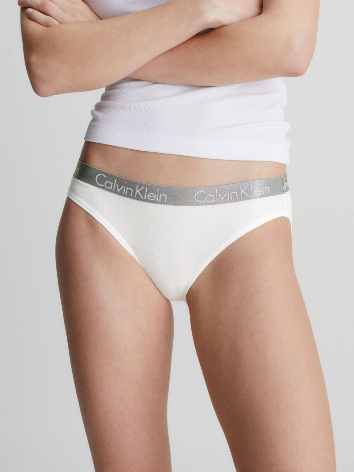 

Трусики бикини из хлопка Calvin Klein Radiant, белые