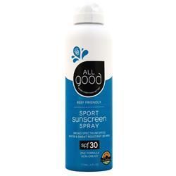 All Good Products Спортивный солнцезащитный спрей SPF 30 6 жидких унций all good products дезодорант без запаха 71 г 2 5 унции
