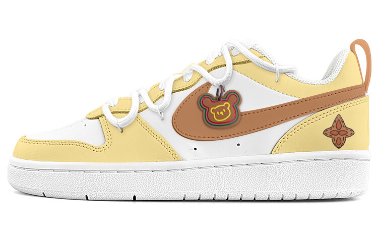 

Кроссовки Nike Court Borough Skateboarding Shoes Women's Low-top White/yellow, светло-желтый