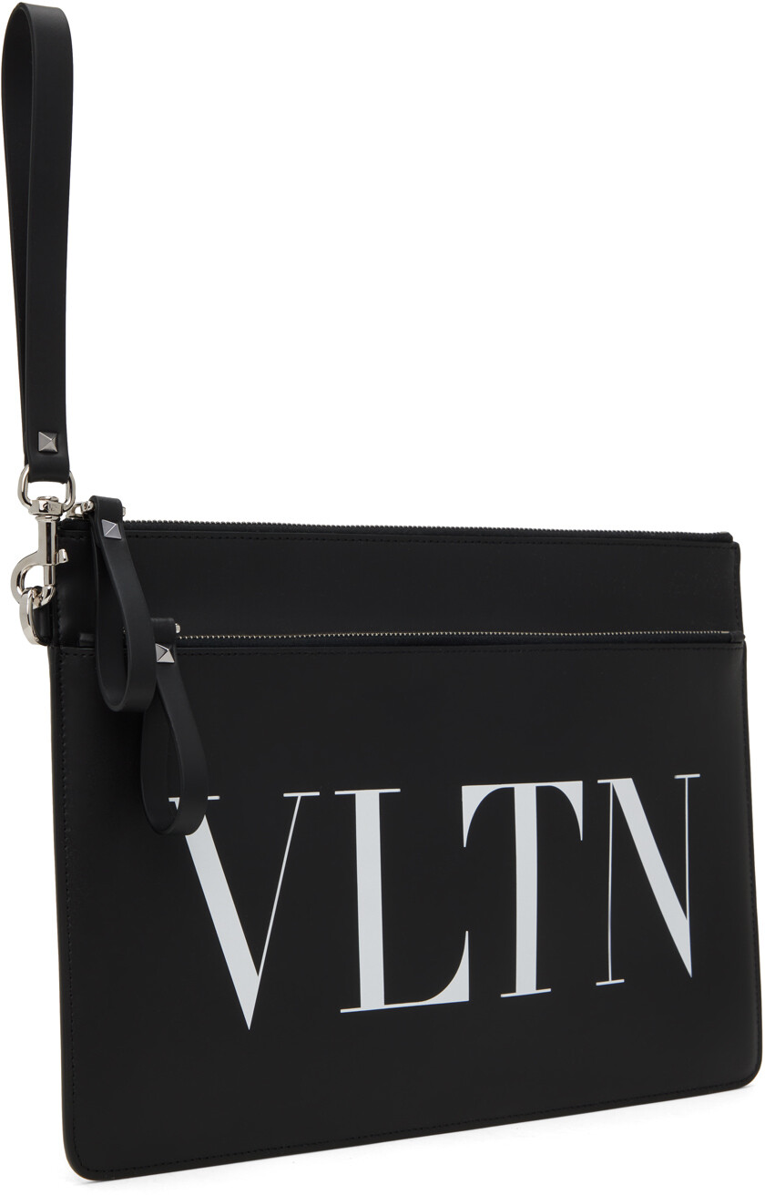 

Кожаная сумка для документов VLTN черного цвета Valentino Garavani