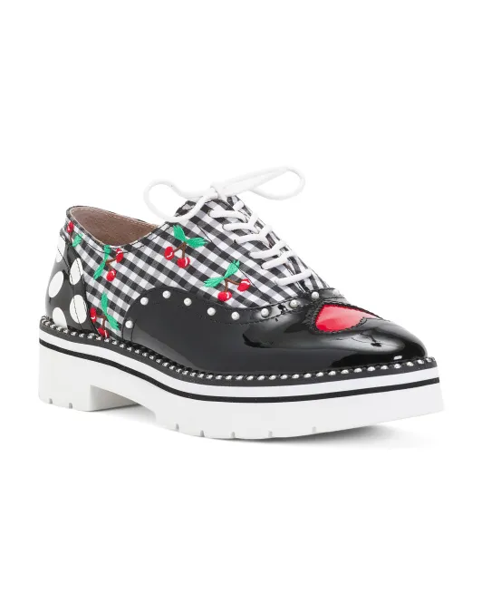 

Лоферы Abbott Cherry Betsey Johnson, черный/белый
