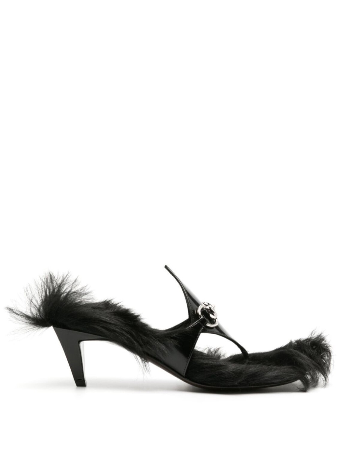

Мюли Mariame 55 с искусственным мехом Gucci, черный