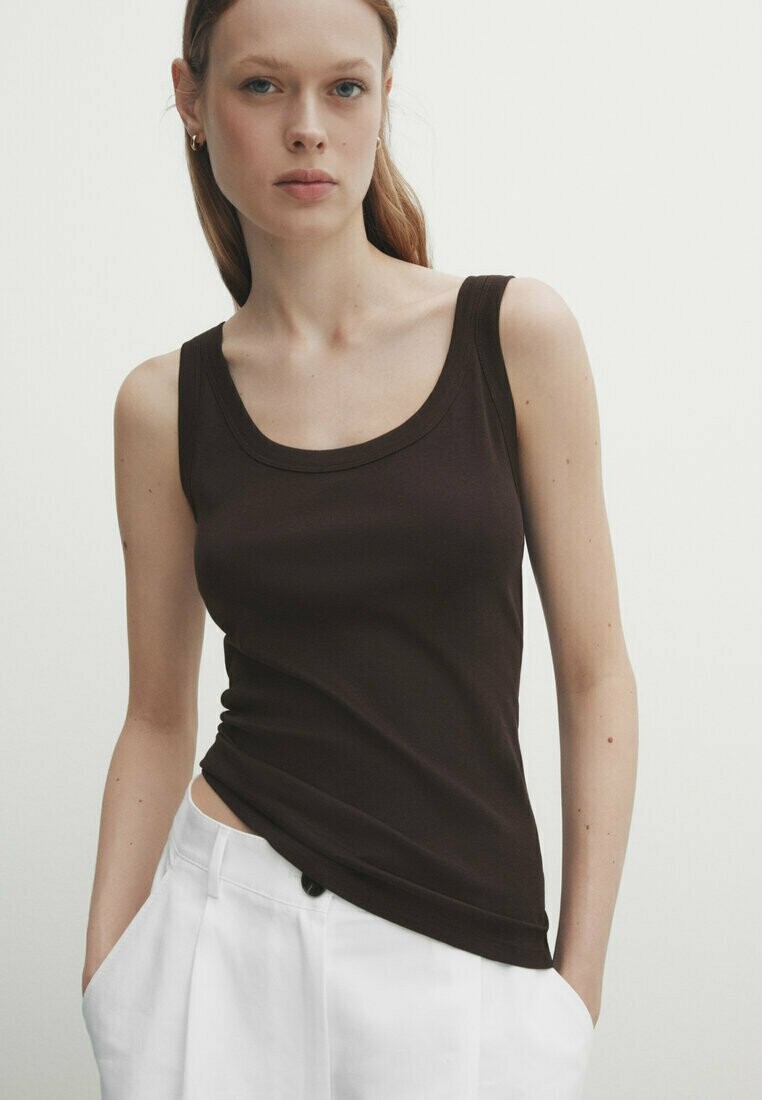 

Топ Massimo Dutti, коричневый