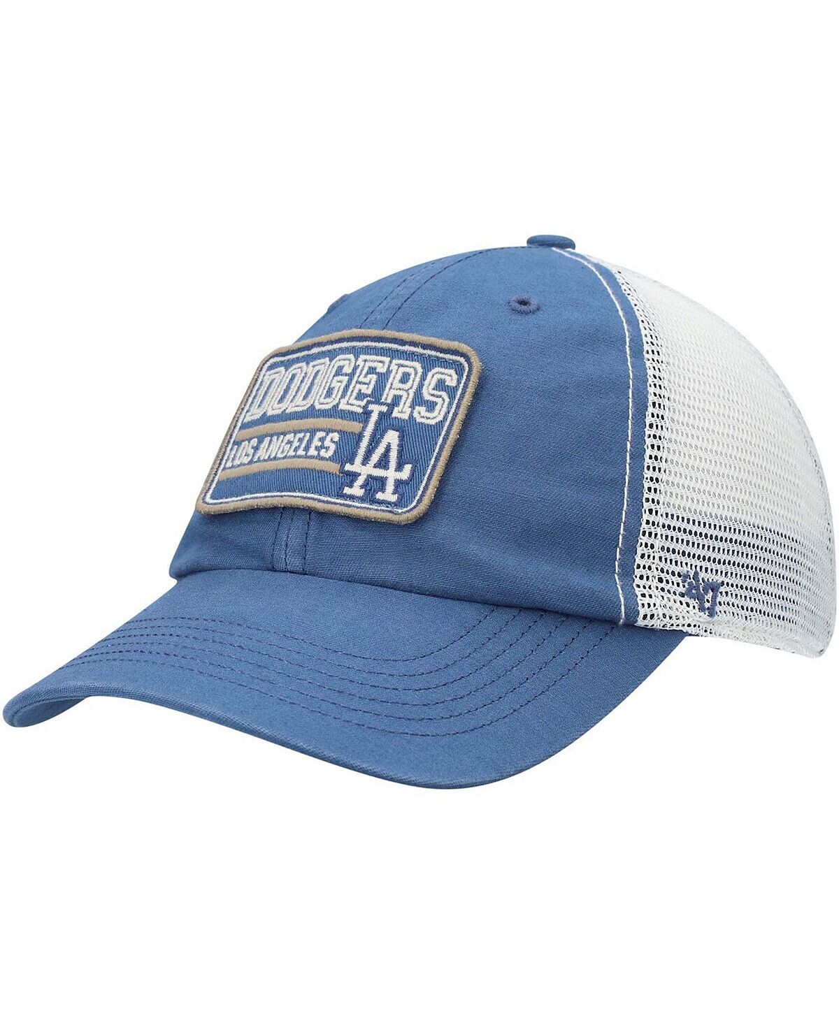 

Мужская регулируемая кепка Royal, натуральный цвет Los Angeles Dodgers Off Ramp Clean Up Trucker '47 Brand