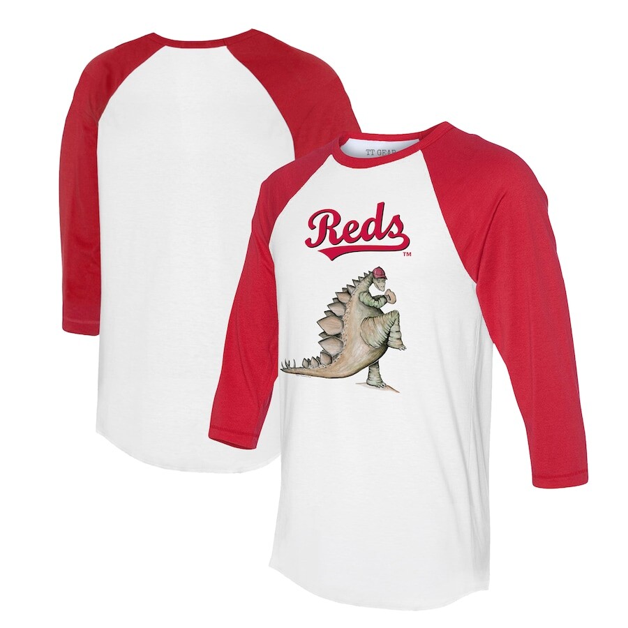 

Футболка с длинным рукавом Tiny Turnip Cincinnati Reds, белый