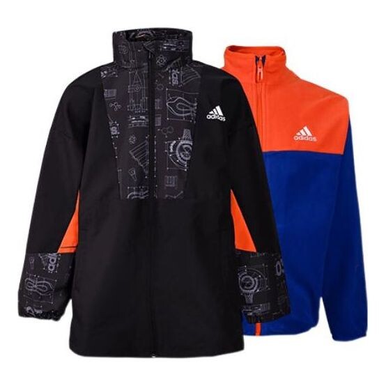 

Куртка (GS) adidas Two Piece Sport Coat 'Black', мультиколор