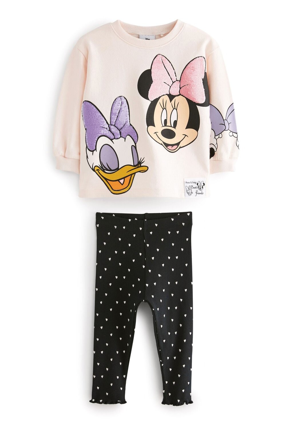 

Футболка с длинным рукавом Minnie And Daisy Duck Set Next, цвет black white