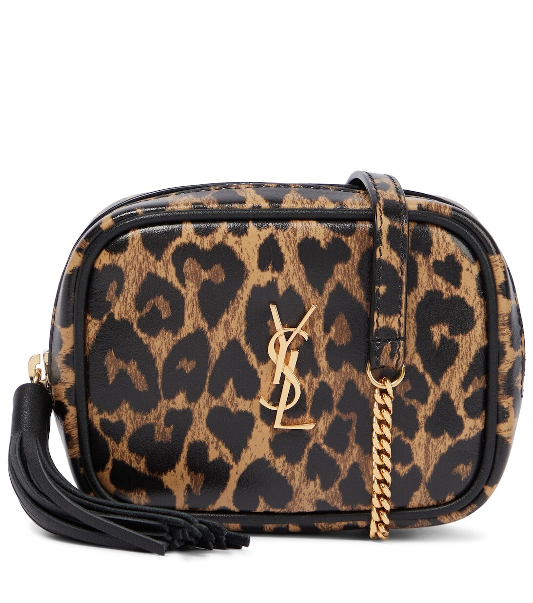

Сумка через плечо Lou Micro из кожи Saint Laurent, коричневый