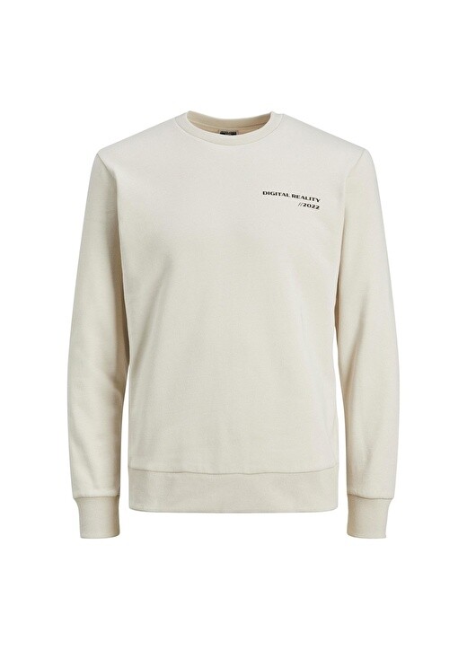 

Бежевый мужской свитшот с круглым вырезом Jack & Jones