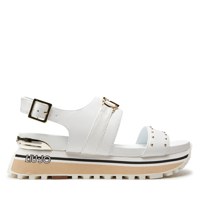 Сандалии Liu Jo Maxi Wonder Sandal 27 BA4107 P0102 White 01111, белый liu jo maxi wonder sandal 27 босоножки liu jo белый