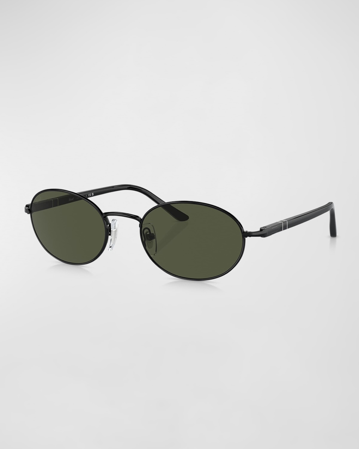 

Мужские металлические овальные солнцезащитные очки Persol, цвет Black