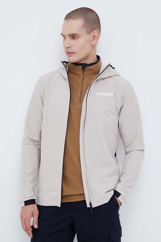 

Уличная куртка Multi Softshell adidas, бежевый