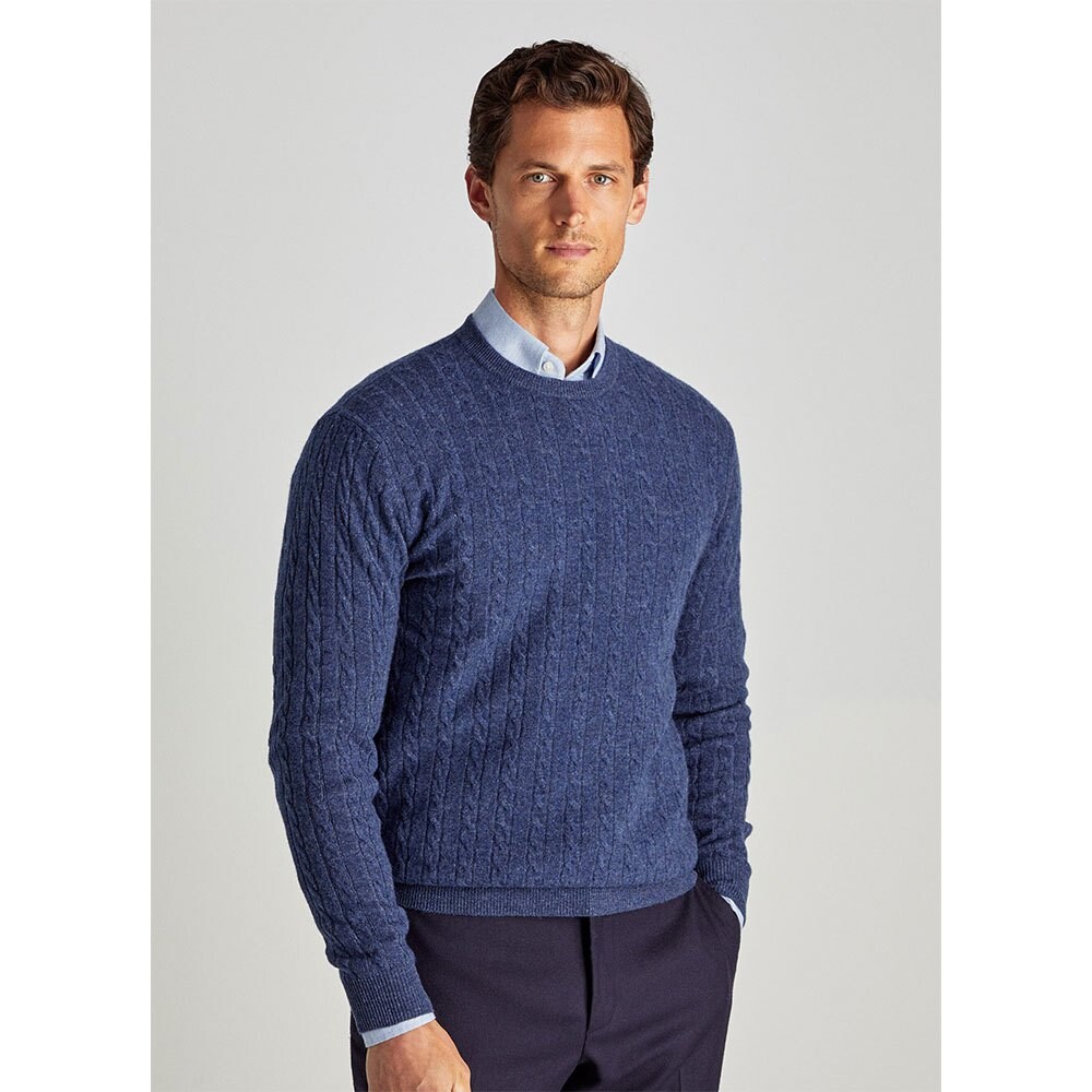 

Свитер Façonnable Cash Cable Crew Neck, синий