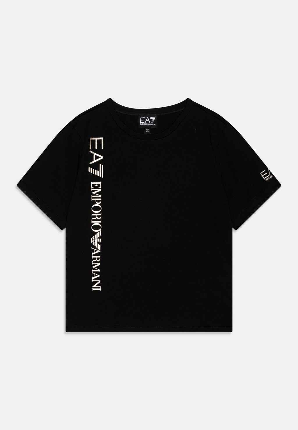 

Футболка с принтом EA7 Emporio Armani, черная