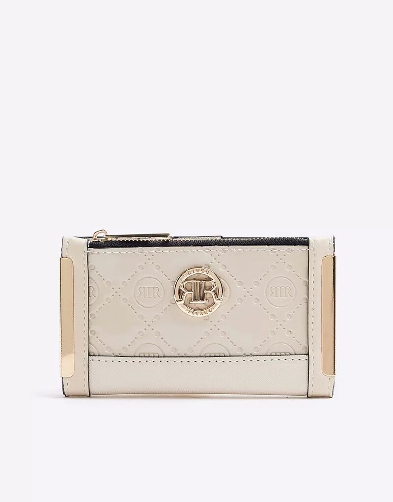 

Кремовый мини-кошелек с тиснением River Island