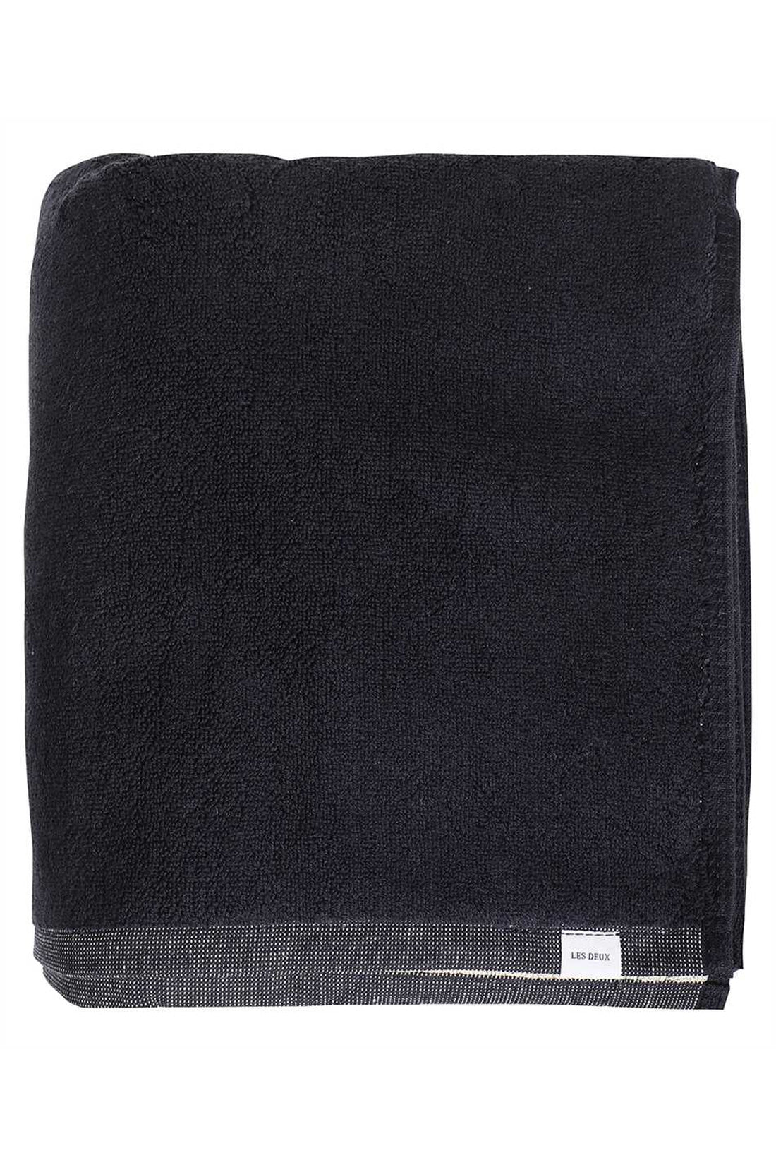 Хлопковое пляжное полотенце Les Deux, черный