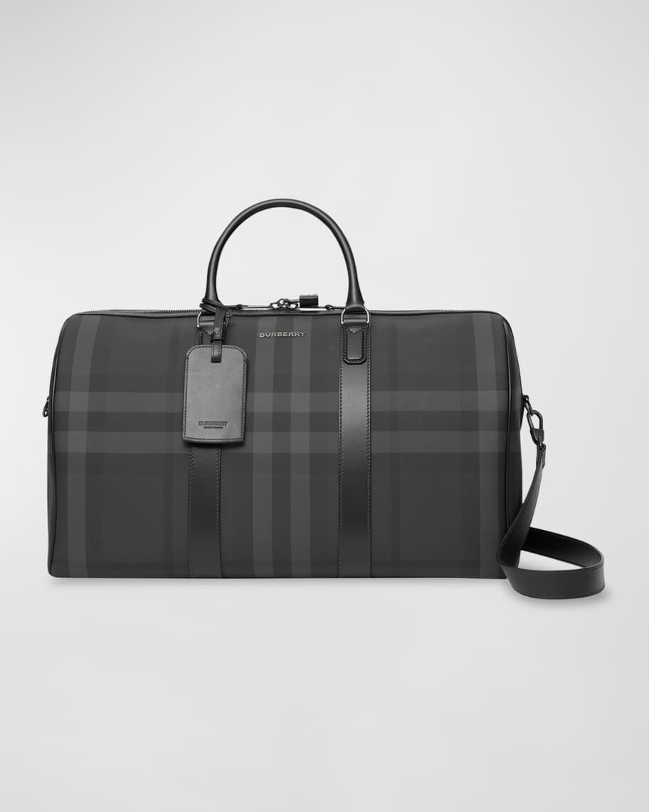 

Мужская дорожная сумка Holdall в темно-серую клетку Burberry