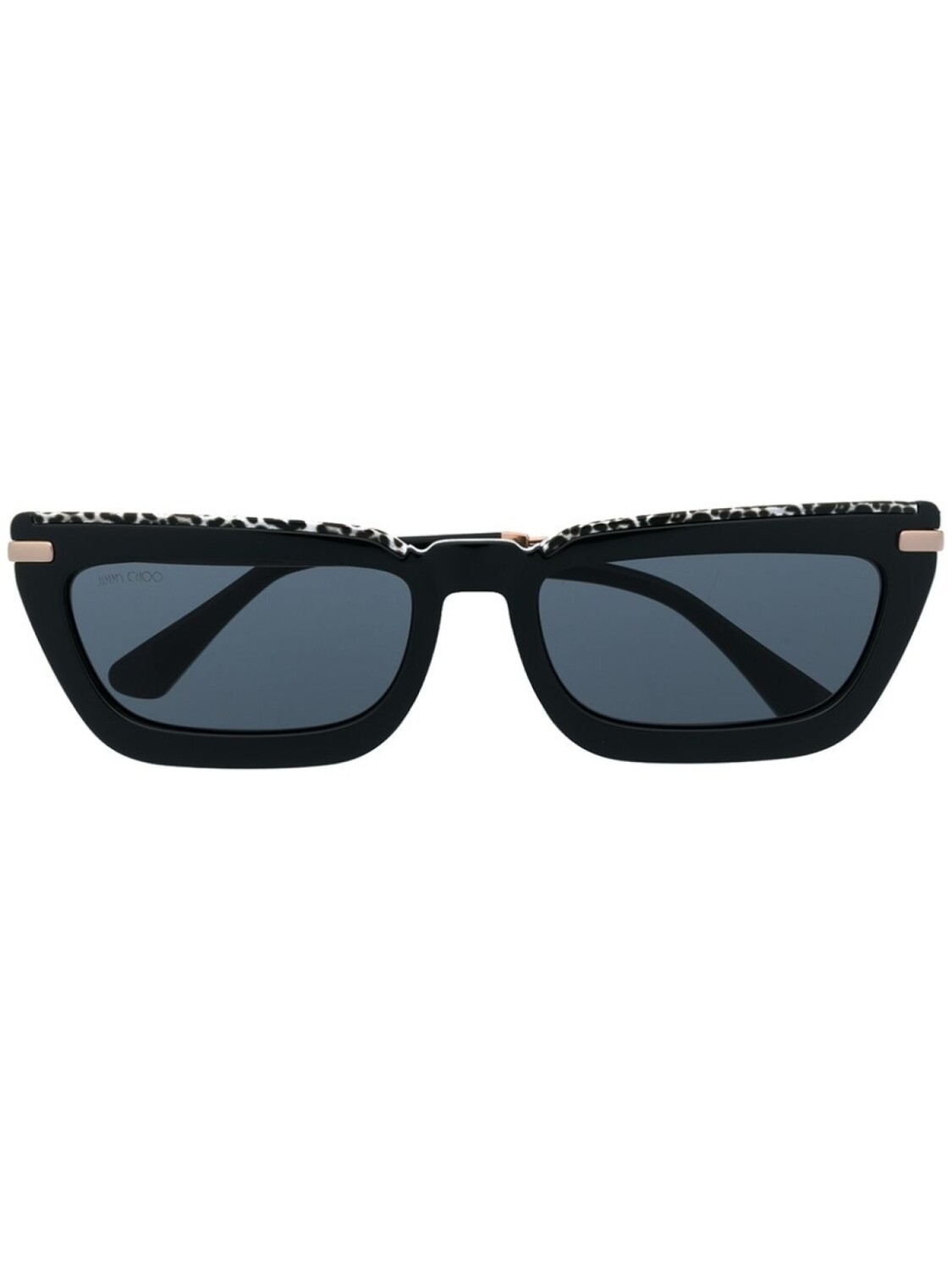 

Солнцезащитные очки в прямоугольной оправе Jimmy Choo Eyewear, черный