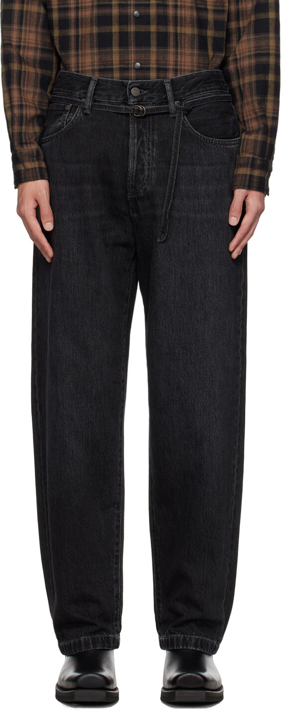 

Черные джинсы свободного кроя Acne Studios, цвет Black