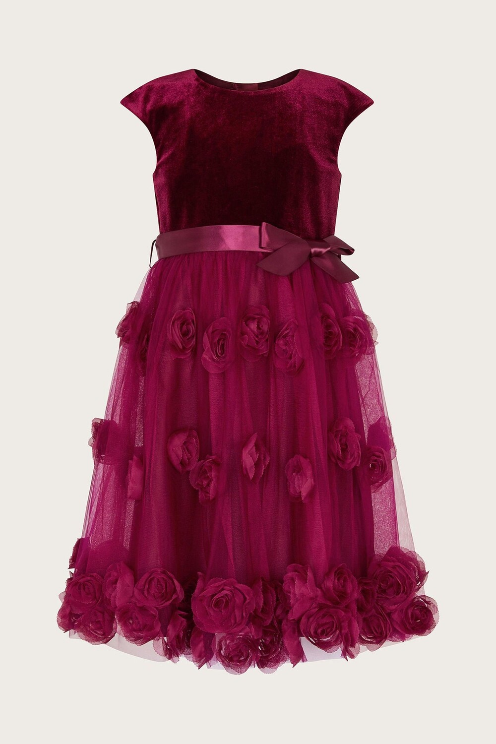 

Бархатное платье Ottilie 3D Roses Monsoon, красный