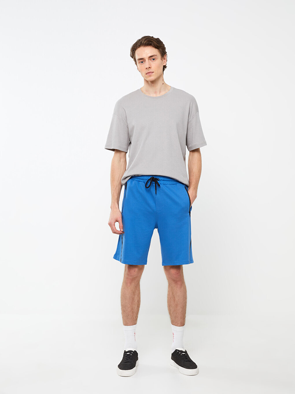 

Мужские шорты-бермуды Slim Fit LCW Casual, средний синий