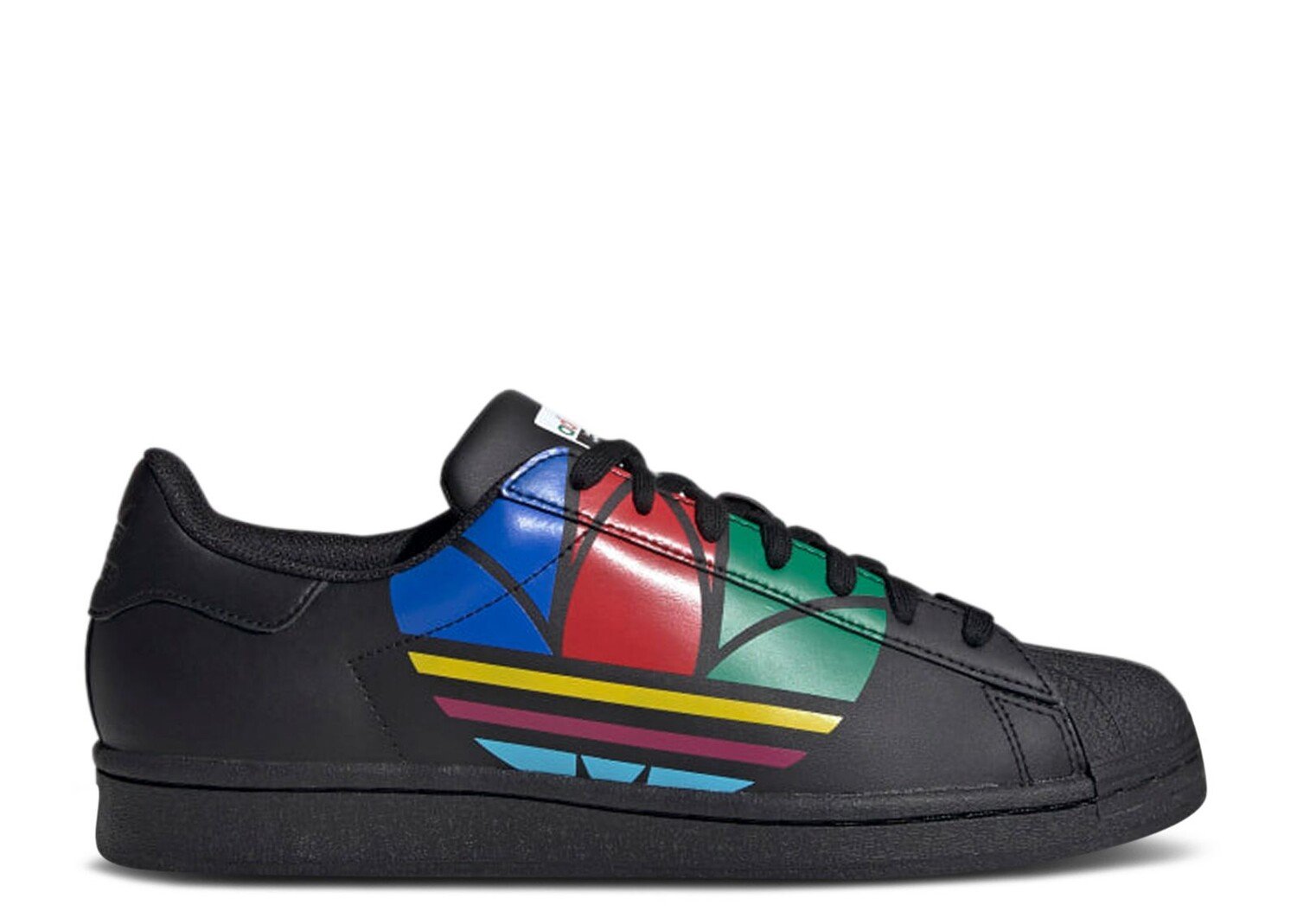 

Кроссовки adidas Superstar Pure 'Colorful Trefoil - Core Black', черный