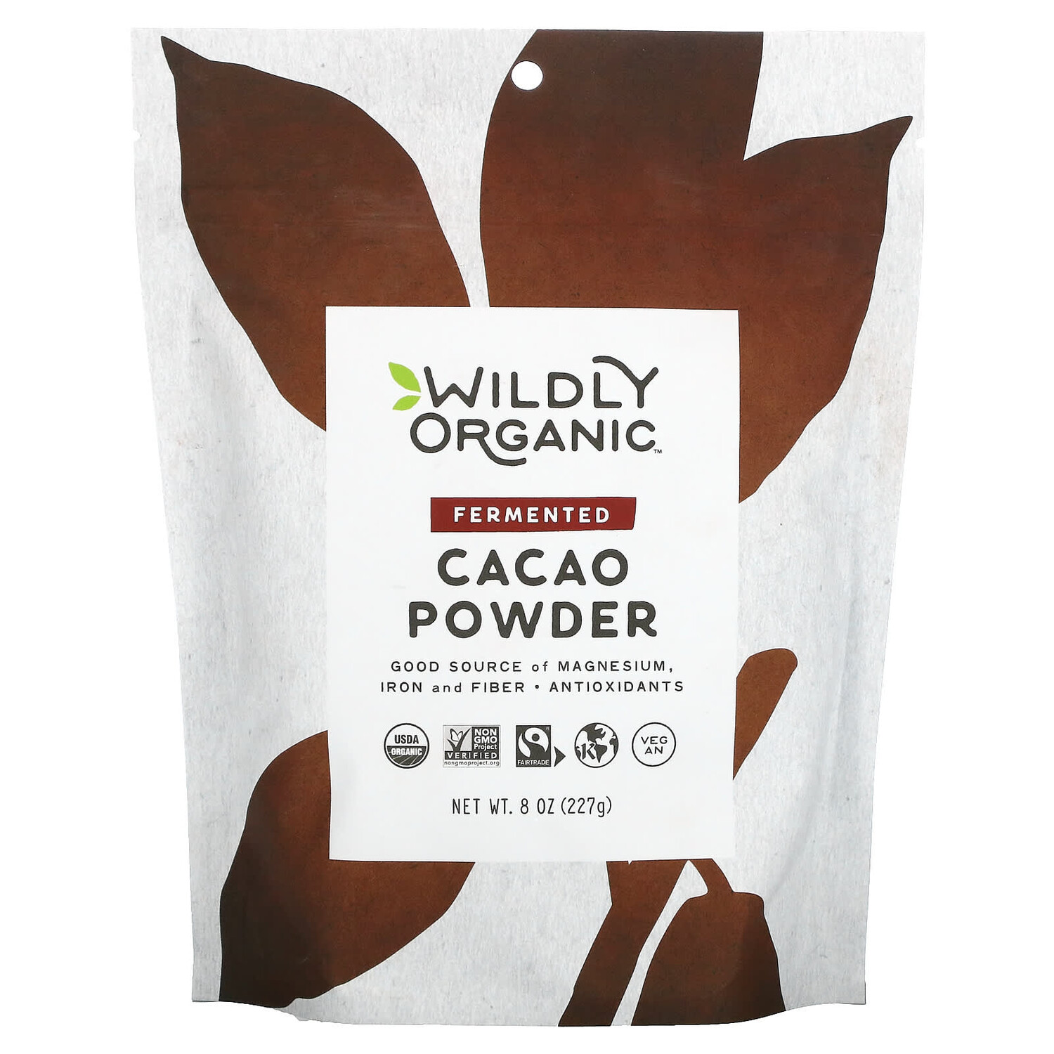 

Ферментированный порошок какао, 227 г (8 унций), Wildly Organic
