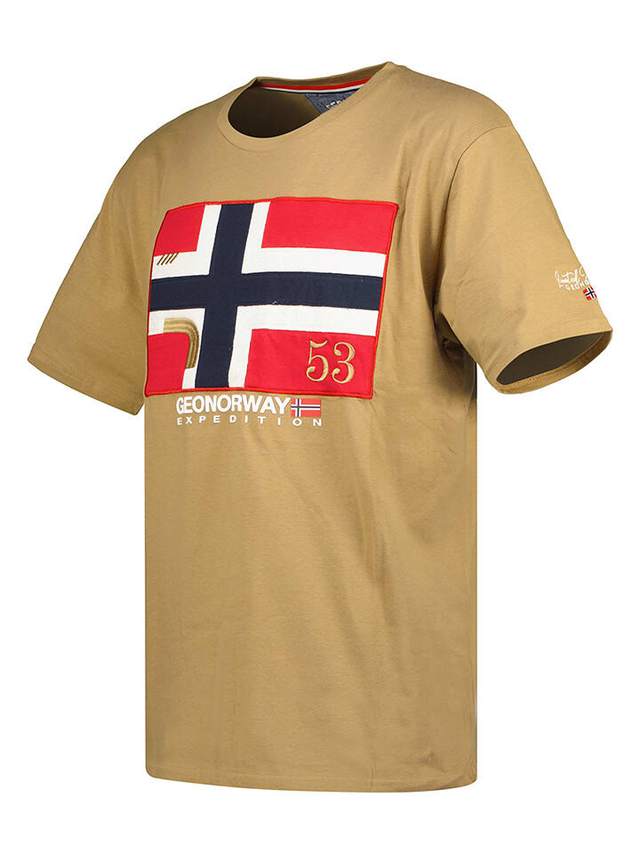 

Футболка Geographical Norway, светло-коричневый