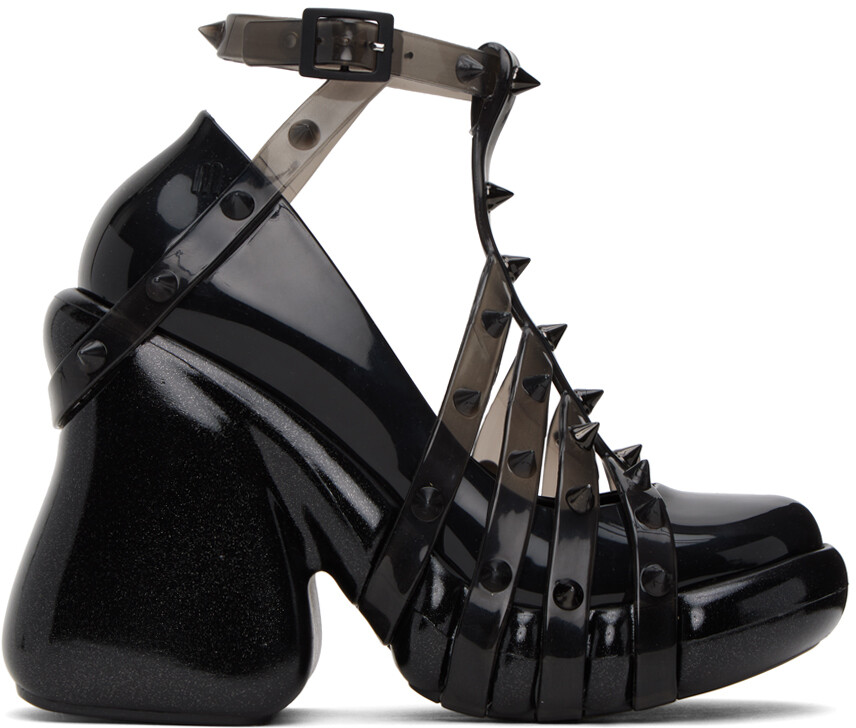 

Черный: Черные/прозрачные туфли на каблуке Melissa Edition Punk Love Jean Paul Gaultier