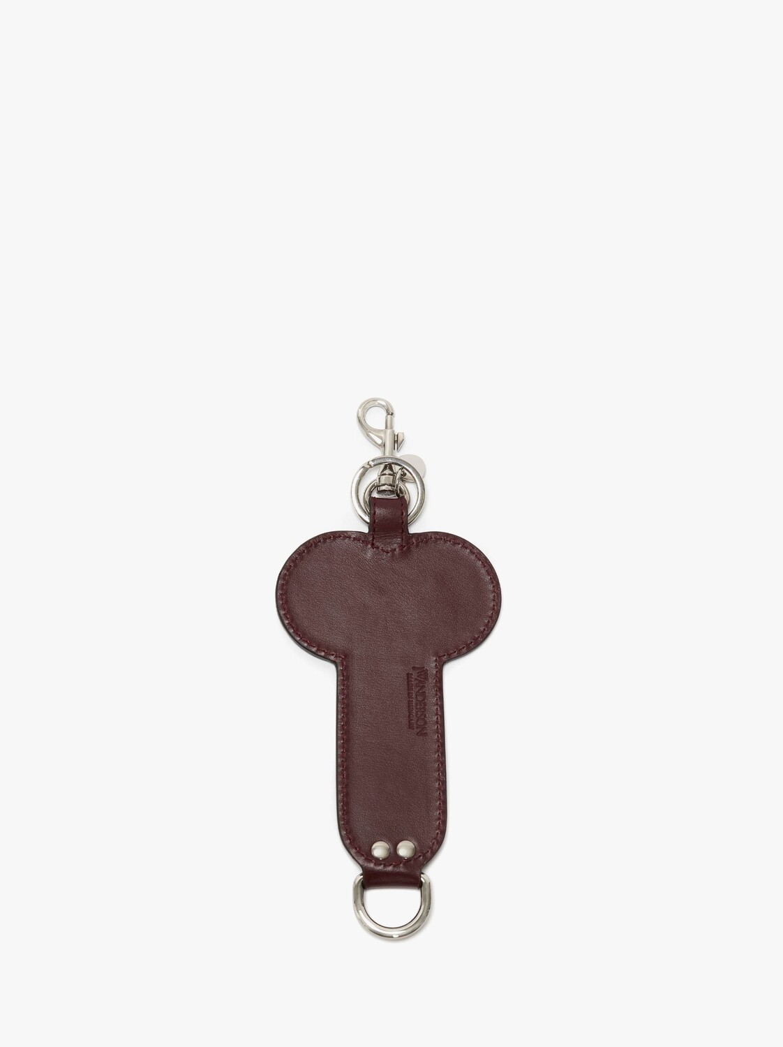 

Кожаный брелок JW Anderson, бургундия
