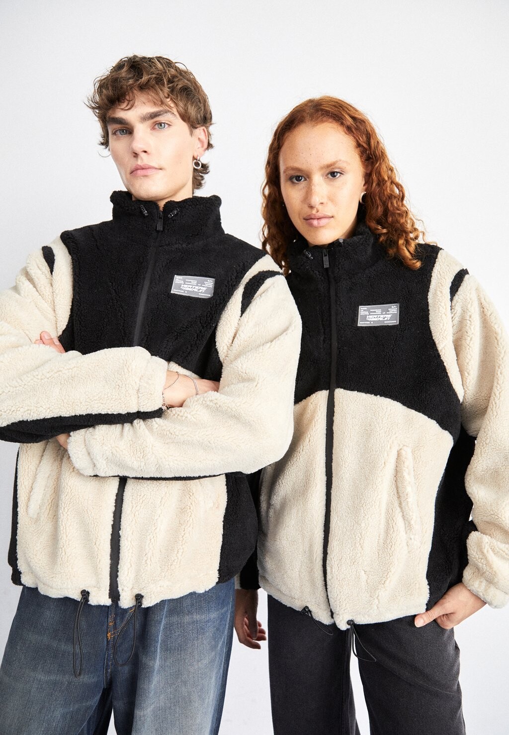 

Флисовая куртка Unisex Vertere Berlin, цвет sand/black