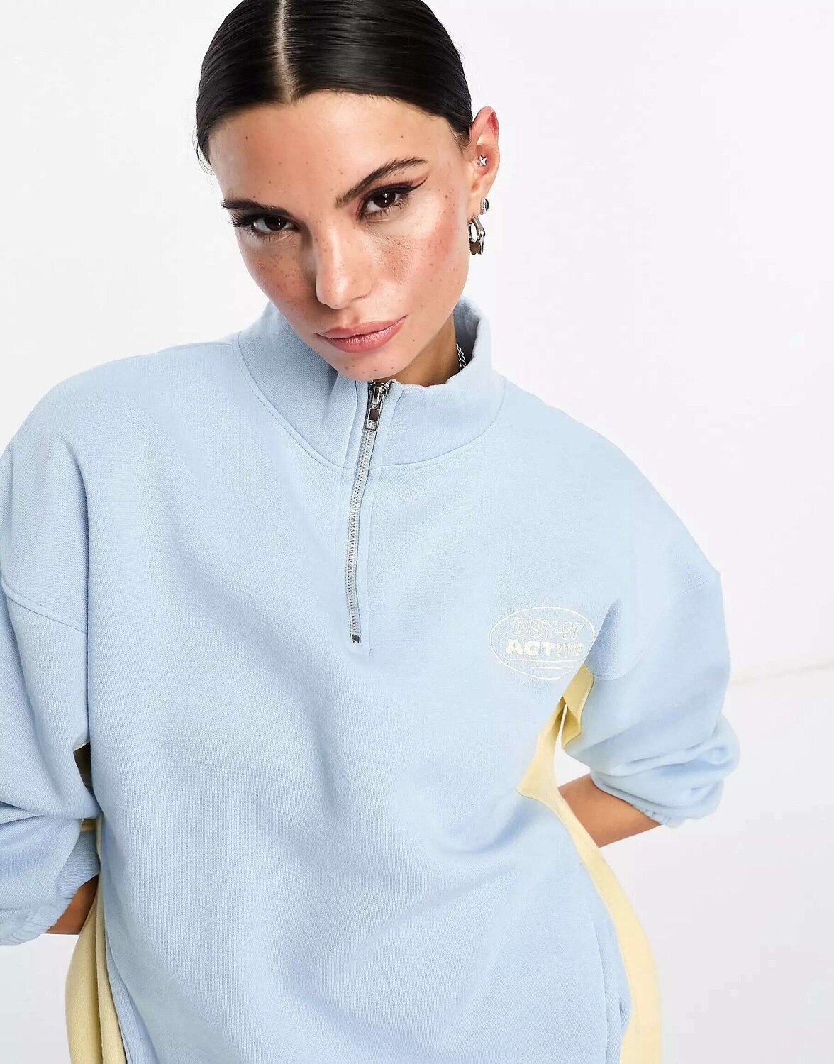 

Синяя толстовка на молнии Daisy Street Active Landscape, Синий