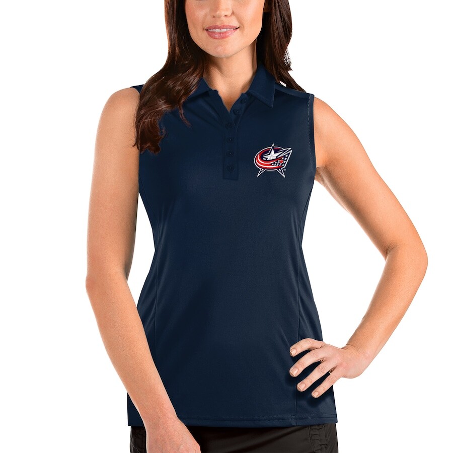 

Поло без рукавов Antigua Columbus Blue Jackets, нави