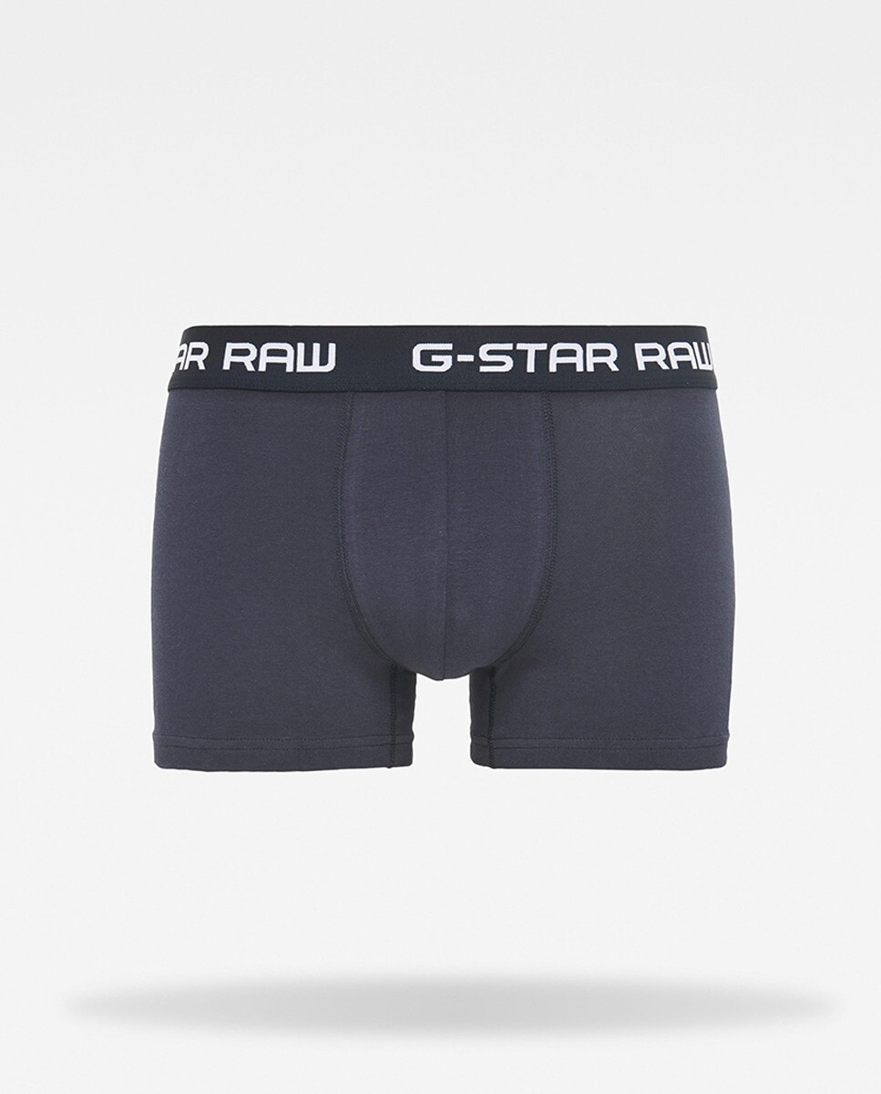 

Мужские трикотажные боксеры из однотонного хлопка BCI темно-синего цвета G-Star Raw, темно-синий