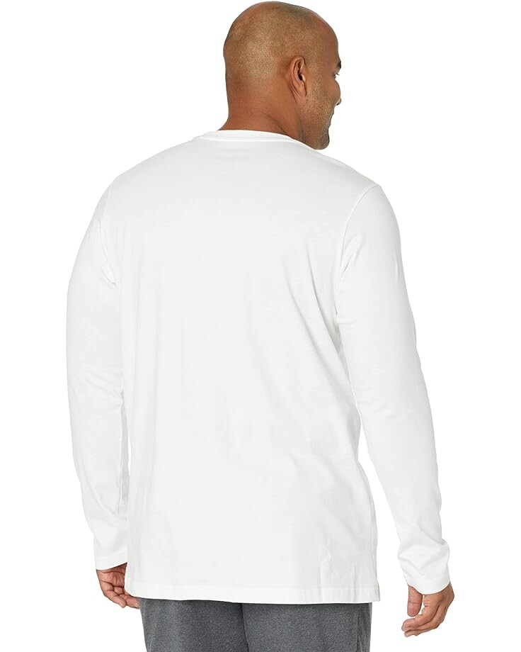 

Футболка с длинным рукавом Adidas Big & Tall Big Logo Single Jersey Long Sleeve Tee, цвет White/Scarlet/Black