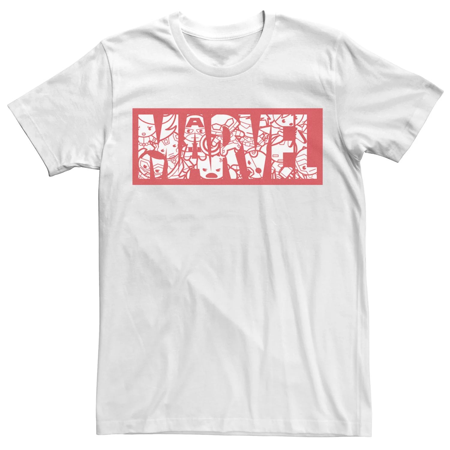 Мужская футболка с логотипом Kawaii Superheroes Marvel