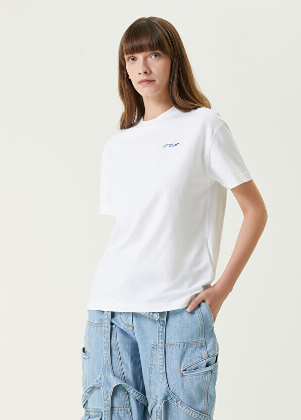 

Белая футболка с логотипом Off-White, Белый