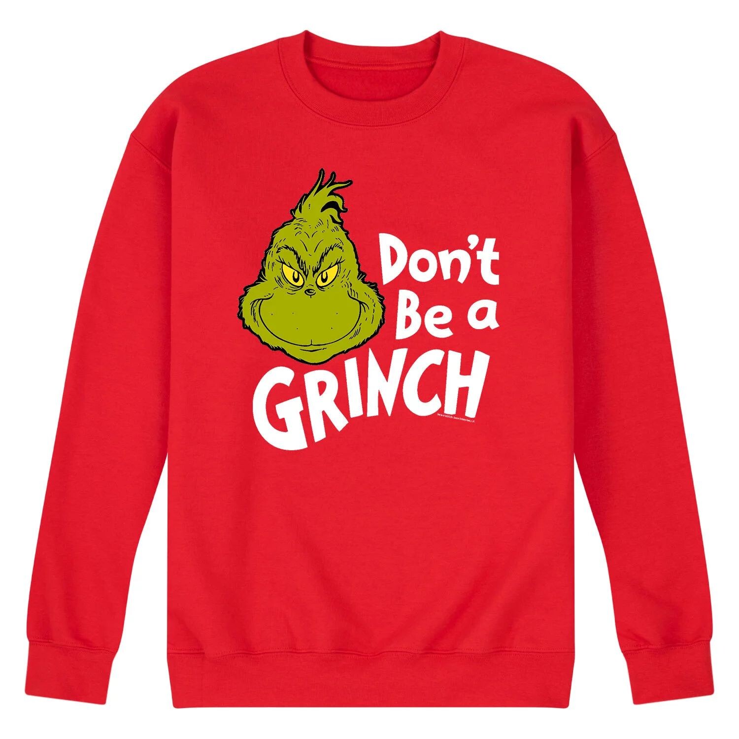 

Мужской свитшот Dr. Seuss The Grinch Don't Be Licensed Character
