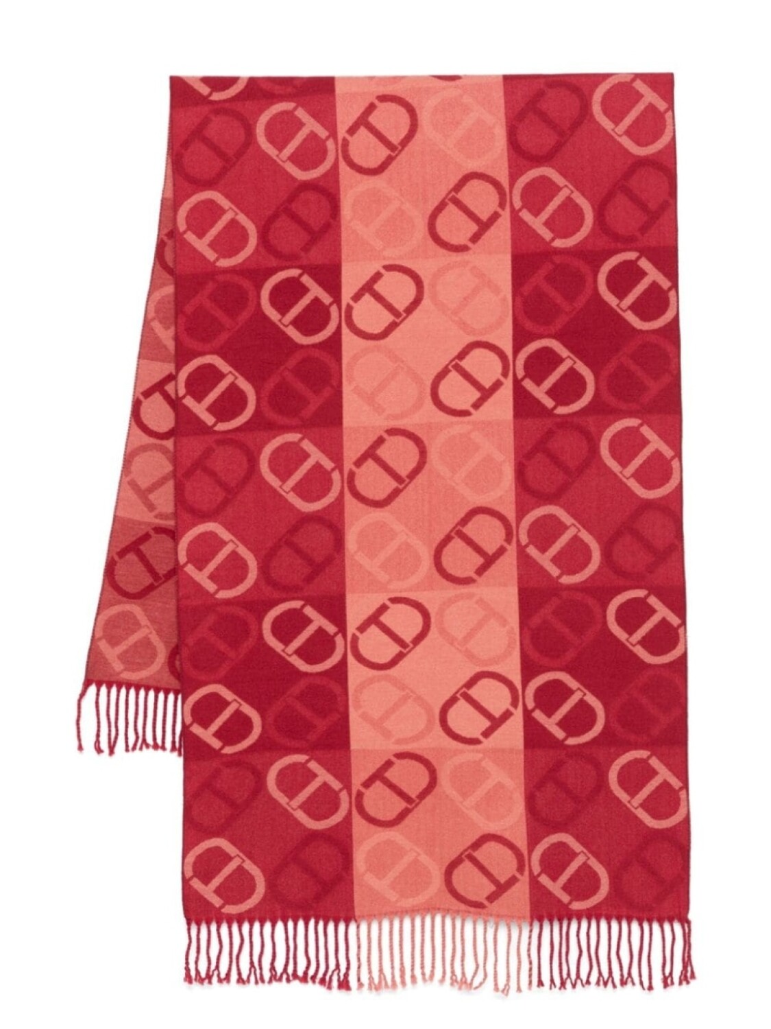 

TWINSET шарф жаккард-Овал Т, розовый