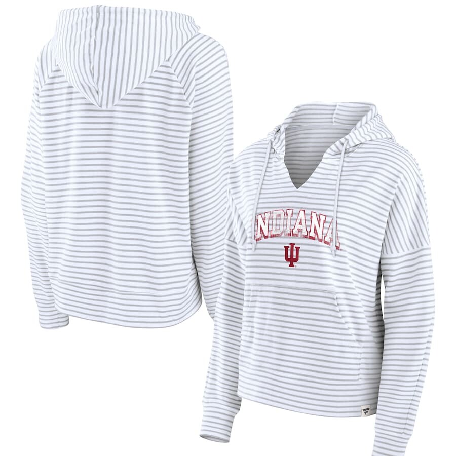 

Пуловер с капюшоном Fanatics Branded Indiana Hoosiers, белый