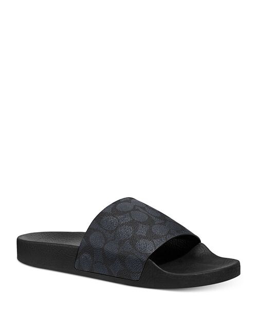 

Мужские фирменные холщовые шлепанцы для бассейна COACH, цвет Gray