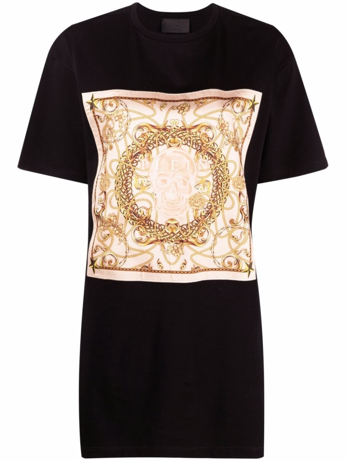 

Платье-футболка с принтом New Baroque Philipp Plein, черный